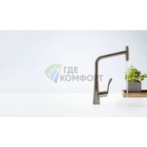 Смеситель для кухни Hansgrohe Metris Select 14884800: стиль и надежность - фото 2