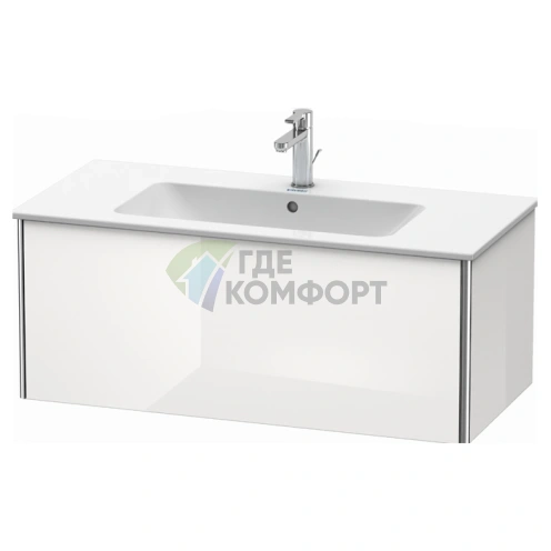База под раковину Duravit XSquare 1010х478х400 мм, с выдвижным ящиком, белый глянец (XS407302222) - фото 1