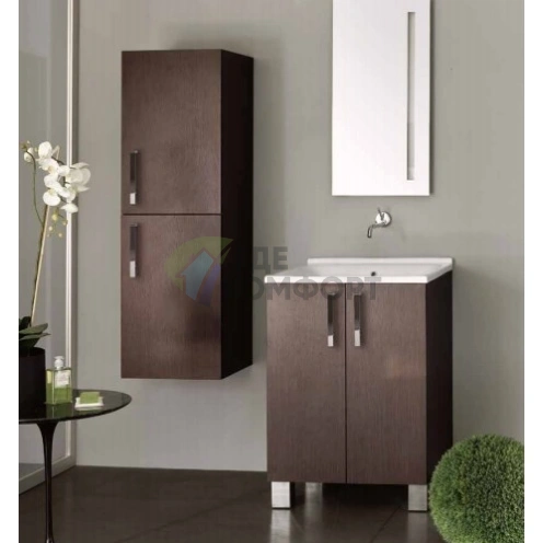 KERASAN комплект для постирочной 60х60см цвет rovere scuro - фото 1