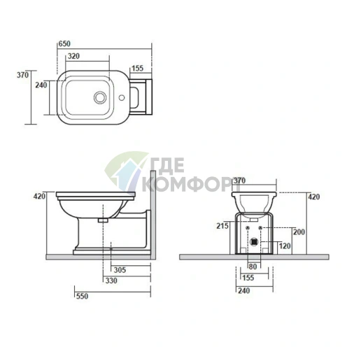 Элегантная заглушка для перелива Kerasan Waldorf в золотом цвете (811391oro) - фото 2
