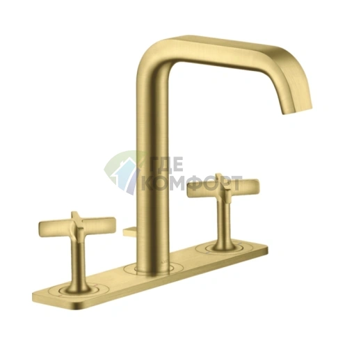 Смеситель для раковины AX Citterio E 3 настенный, шлифованная медь (36116950) - фото 1