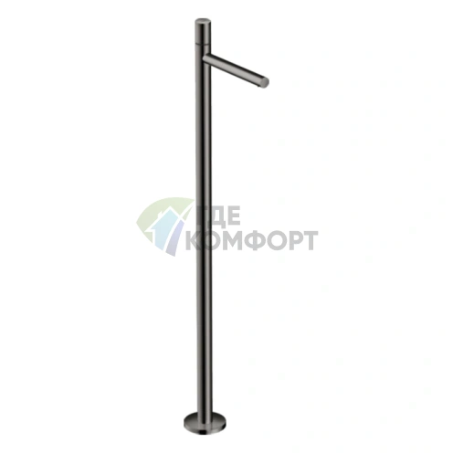 Смеситель для раковины AX Uno Zero напольный, полированный черный хром (45037330) - фото 1