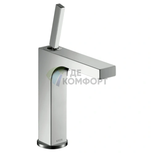 Смеситель для раковины AX Citterio 160 мм, хром, с донным клапаном (39031000) - фото 1