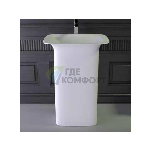 Раковина KNIEF Glam отдельностоящая белая матовая 60 см - фото 1