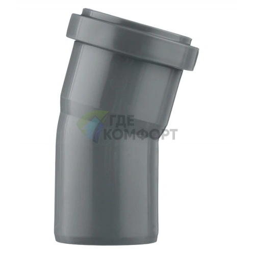 Отвод канализационный HTB 50 15° Ostendorf - фото 1