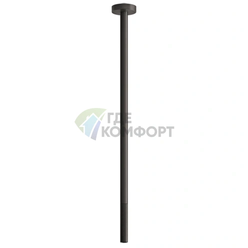 Потолочный излив GESSI 316 с удаленным управлением, длина 365-1900 мм, цвет Brushed Black Metal PVD (54496#707) - фото 1