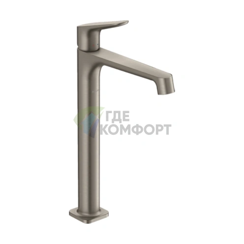 Смеситель для раковины AX Citterio M в цвете сталь (34127800) - фото 1