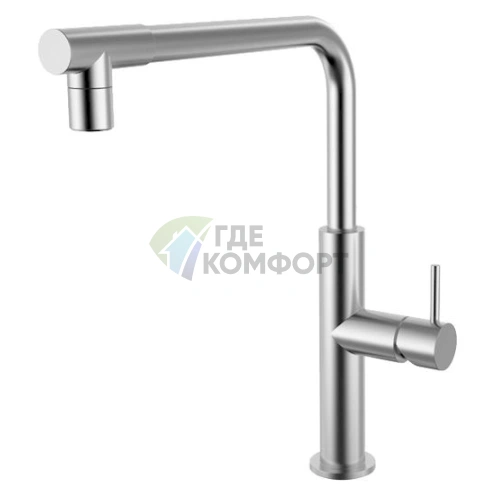 Смеситель Zorg Inox Foco: стильная кухонная модель из нержавеющей стали - фото 1