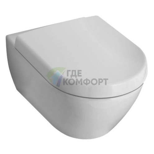 Комплект унитаза Villeroy & Boch Subway 2.0 с инсталляцией Geberit Duofix и сиденьем с микролифтом - фото 2
