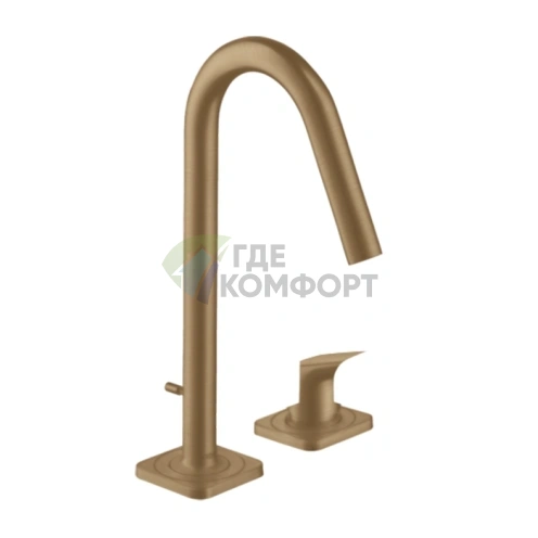 Смеситель для раковин AX Citterio M в цвете шлифованная бронза (34132140) - фото 1