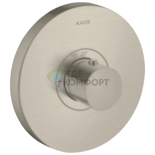 Термостат для душа AX ShowerSelect встраиваемый, шлифованный никель (36721820) - фото 1
