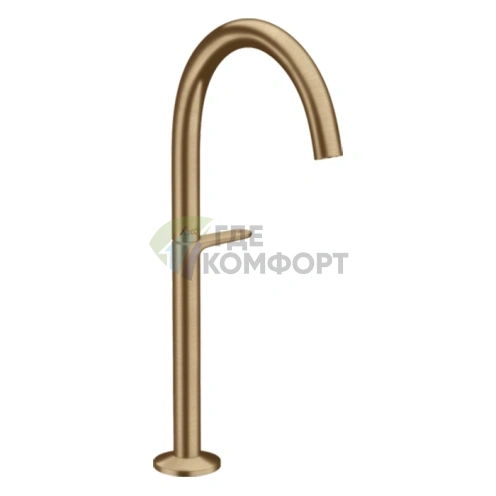 Смеситель для раковины AX One Sel 260 однорычажный в цвете шлифованная бронза (48030140) - фото 1