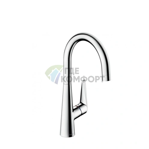 Кухонный смеситель Hansgrohe Talis S M51 с поворотным изливом, хром (72810000) - фото 1