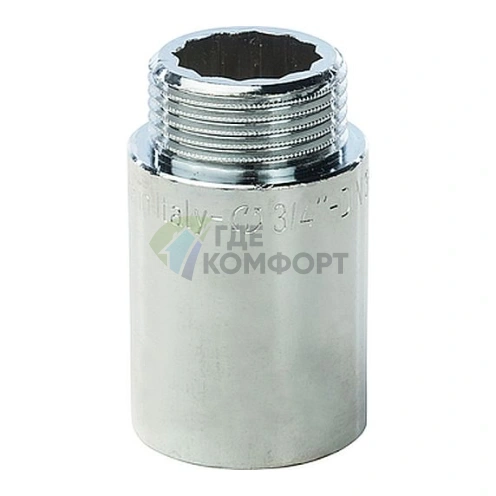 Удлинитель STOUT латунный 3/4 x 40 хромированный - фото 1