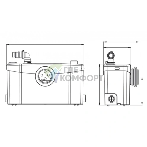 Канализационный насос с измельчителем SFA Saniplus - фото 6