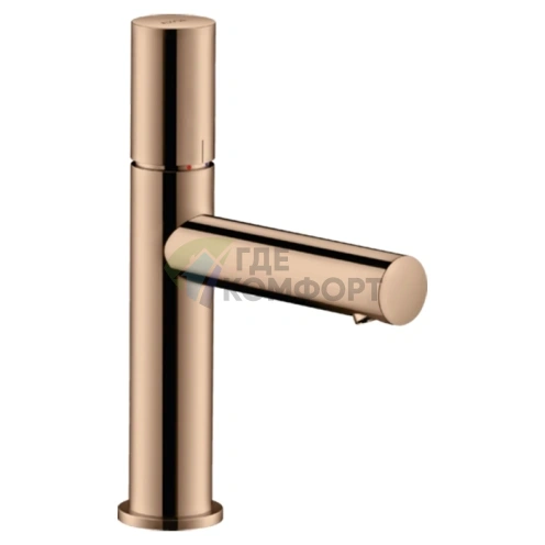 Смеситель для раковины AX Uno 110 Zero в элегантном цвете полированное красное золото (45002300) - фото 1