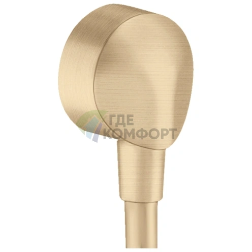 Смесительный шланг Hansgrohe FixFit E без обратного клапана в цвете Шлифованная бронза (27454140) - фото 1