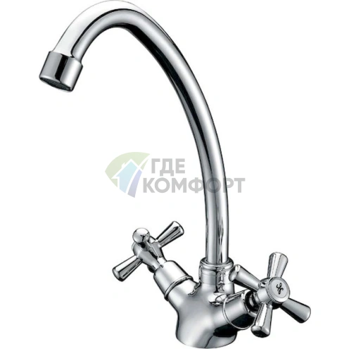 Смеситель Zorg ZR 800 K-81-4 для кухни: однорычажный, хром - фото 1