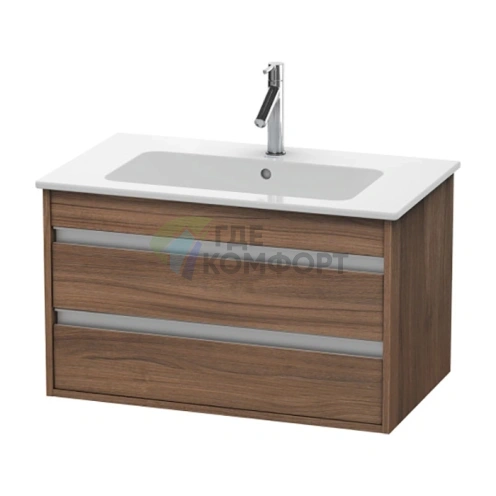 База под раковину Duravit Ketho для ME by Starck с 2 выдвижными ящиками, 480x800x475 мм, натуральный орех (KT642907979) - фото 1