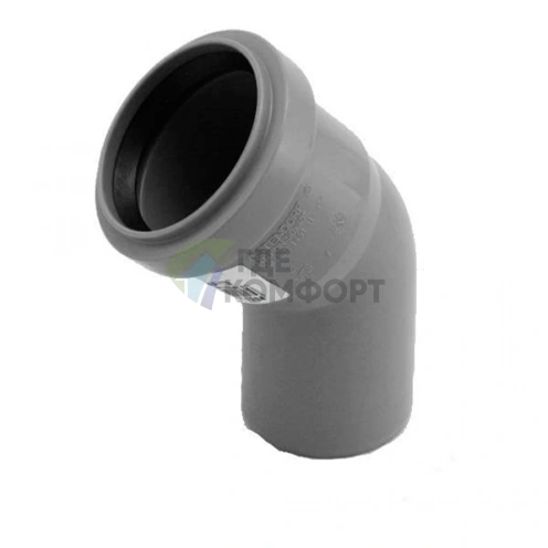 Отвод канализационный HTB 75 45° Ostendorf - фото 1