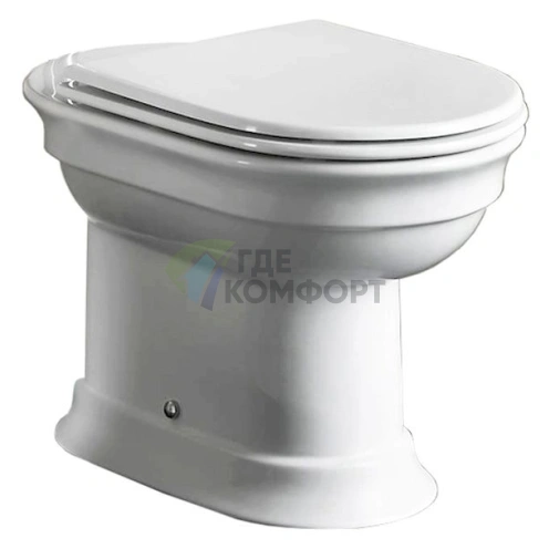 Приставной унитаз Hatria Dolcevita с вертикальным выпуском - фото 1