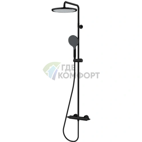 Стойка для душа BOSSINI APICE с однорычажным смесителем и верхним душем (L10506.073) - фото 1