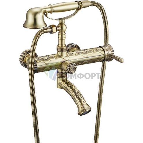 Смеситель Zorg Antic A 100W-BR для ванны с душем - фото 1