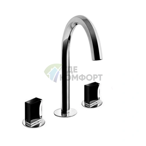 Смеситель для раковины Fantini Venezia настенный, 3 отверстия, хром (29 02 N404SW) - фото 1