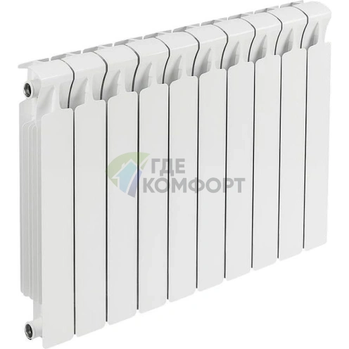 Биметаллический радиатор RIFAR Monolit Ventil 500 10 секций НП левое - фото 1