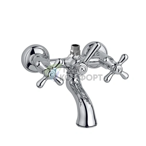 Смеситель для ванны Nicolazzi Nuova Brenta с переключателем и подключением для душевой стойки, хром (2500CR) - фото 1