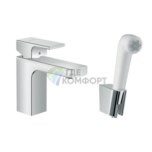 Hansgrohe Vernis Shape: набор смесителя для раковины и биде, хром (71216000) - фото 1