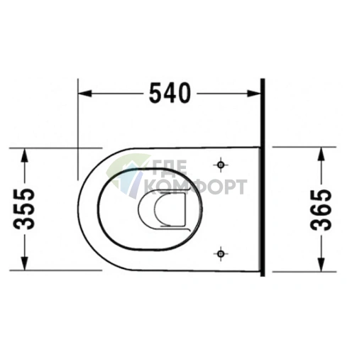 Подвесной унитаз Duravit Darling New — инновационный дизайн и стиль (2545090000) - фото 6