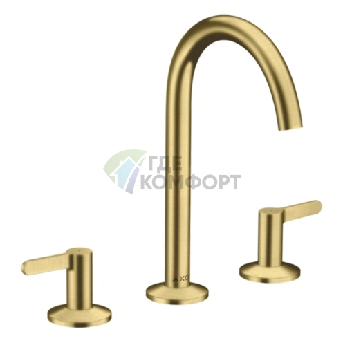 Смеситель для раковины AX One 170 мм, 3 отверстия, p-open, шлифованная медь (48050950) - фото 1