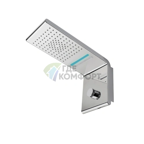 Настенный душ Bossini Syncro с хромотерапией и 3 режимами подачи воды (I00634.030) - фото 1