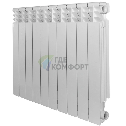 Радиатор алюминиевый литой Konner Lux 100/500-10 секций - фото 1