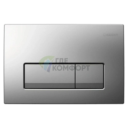 Кнопка смыва Geberit Delta 115.105.46.1 в матовом хроме - фото 1