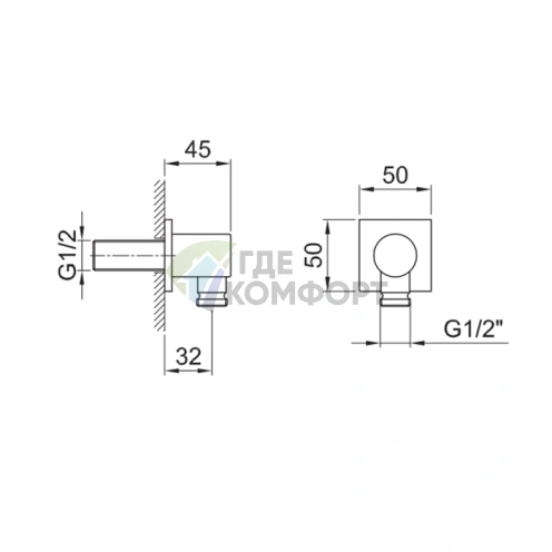 Душевая система FANTINI Milano со шланговым подключением в матовом черном цвете (91 13 9417) - фото 2