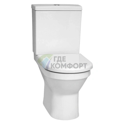 Унитаз-компакт подвесной VitrA S50 с микролифтом крышки, арт. 9739B003-1165 - фото 1