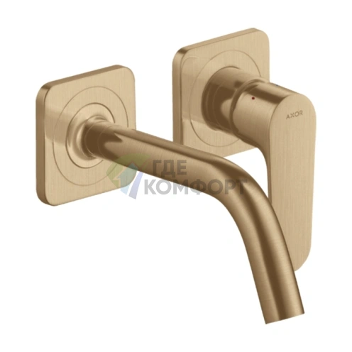 Смеситель для раковины AX Citterio M — шлифованная бронза (34113140) - фото 1