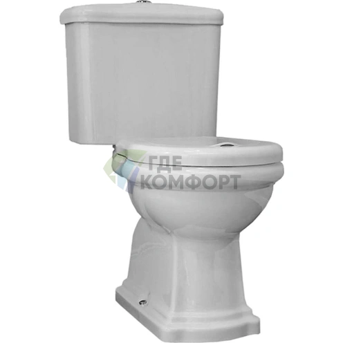 Унитаз-компакт Kerasan Retro с горизонтальным выпуском (101301) - фото 1