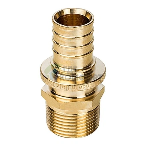 Переходник для труб из сшитого полиэтилена STOUT с наружной резьбой НР 25 x R 3/4 аксиальный - фото 2