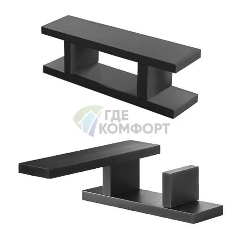 Смеситель для раковины Fantini AK/25: матовый Gun Metal с PVD-покрытием, однорычажный, на 1 отверстие (48P5T104WF) - фото 1