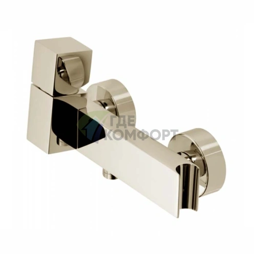 Смеситель для душа напольный Bossini Cube с полированной никелевой отделкой (Z004102.094) - фото 1