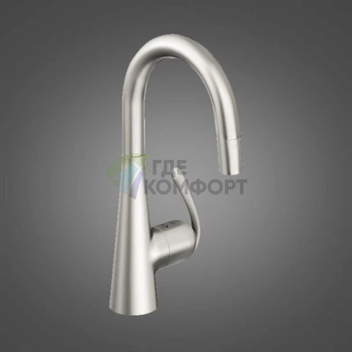 Стильный вытяжной смеситель Grohe Zedra 32296SD0 для кухонной мойки - фото 5