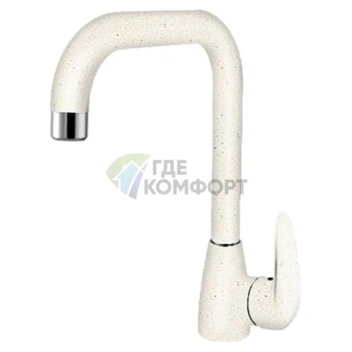 Смеситель Lemark Pramen LM3305LM331 для кухни белый фото 1