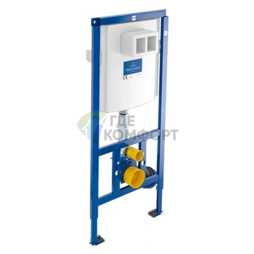 Комплект инсталляции Villeroy & Boch O Novo 5660 D1 01 с белой кнопкой смыва - фото 2