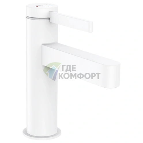 Смеситель для раковины Hansgrohe Finoris однорычажный с донным клапаном белый матовый (76010700) - фото 1