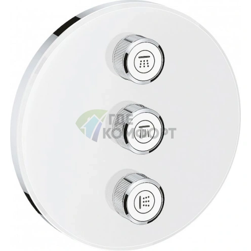 Переключатель потоков Grohe Grohtherm SmartControl на 3 позиции, цвет Moon White - фото 1