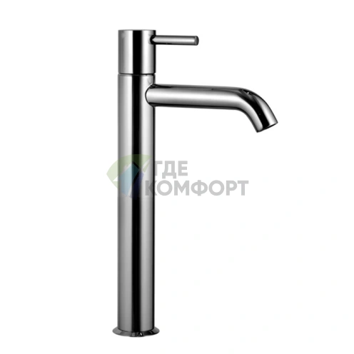 Смеситель для раковины Fantini Nostromo: хром, излив 145 мм, 1 отв., без донного клапана (50 02 E806WF) - фото 1