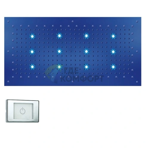 Верхний душ BOSSINI DREAM-XL 1000x500 мм с умной LED-подсветкой, хром (WI0372.030) - фото 1